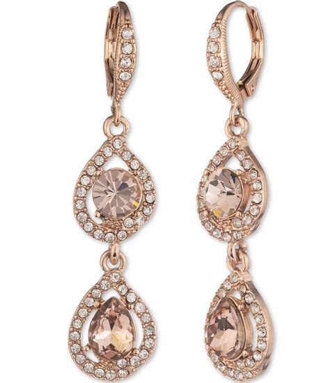 givenchy leverback earrings chocolate|givenchy rose gold earrings.